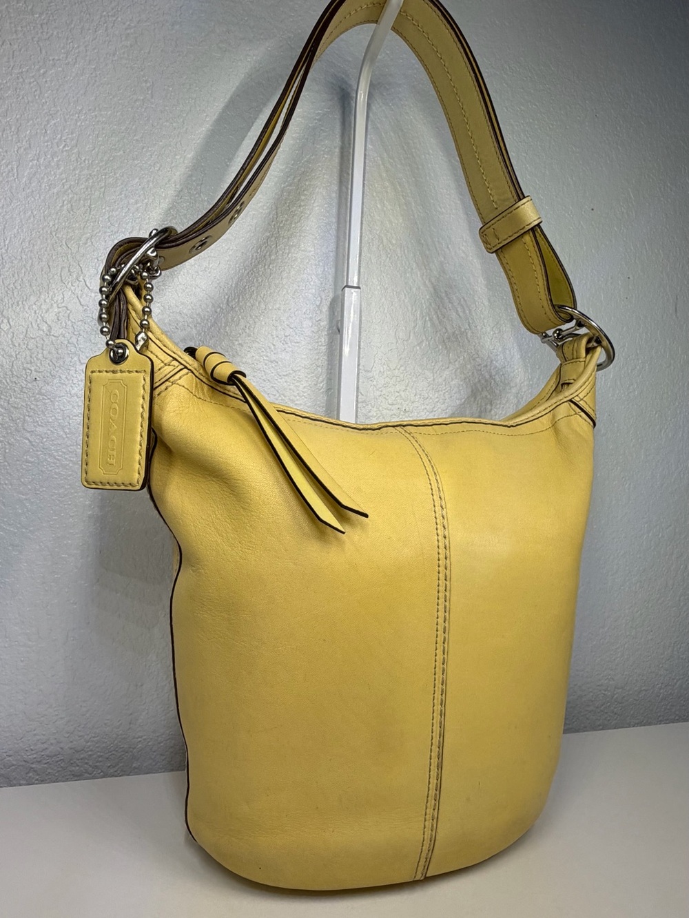 VINTAGE COACH BLEECKER DUFFEL BUCKET BAG #F13353